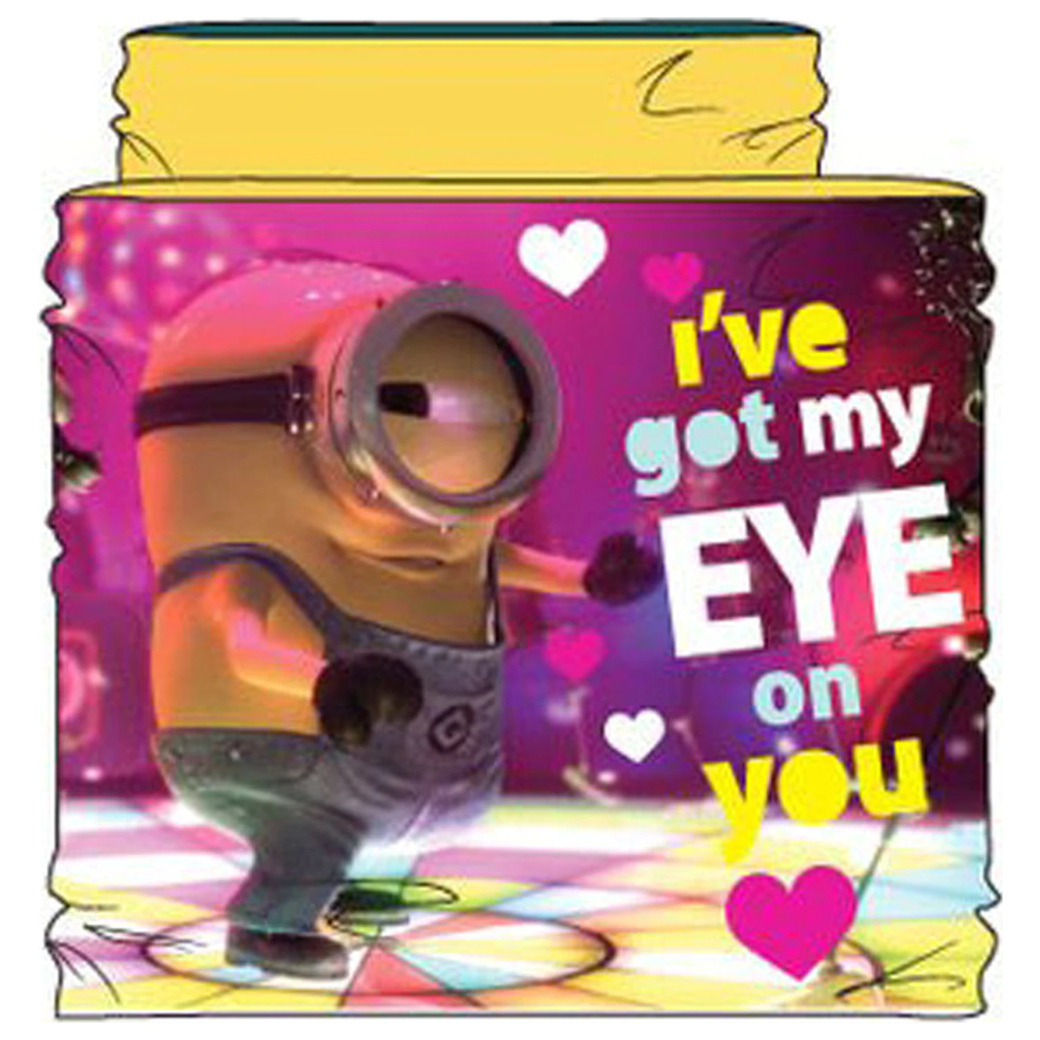 Minions Eye on You žuti šal, snood za djecu fotografija proizvoda