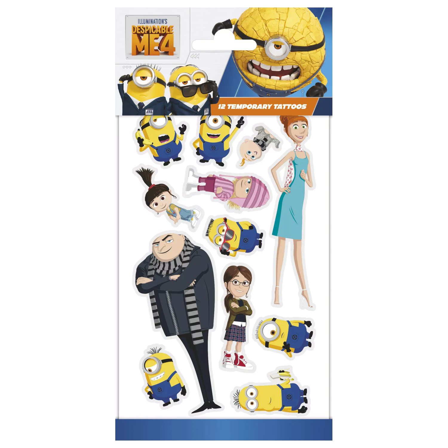 Minions obiteljske tetovaže 12 komada fotografija proizvoda