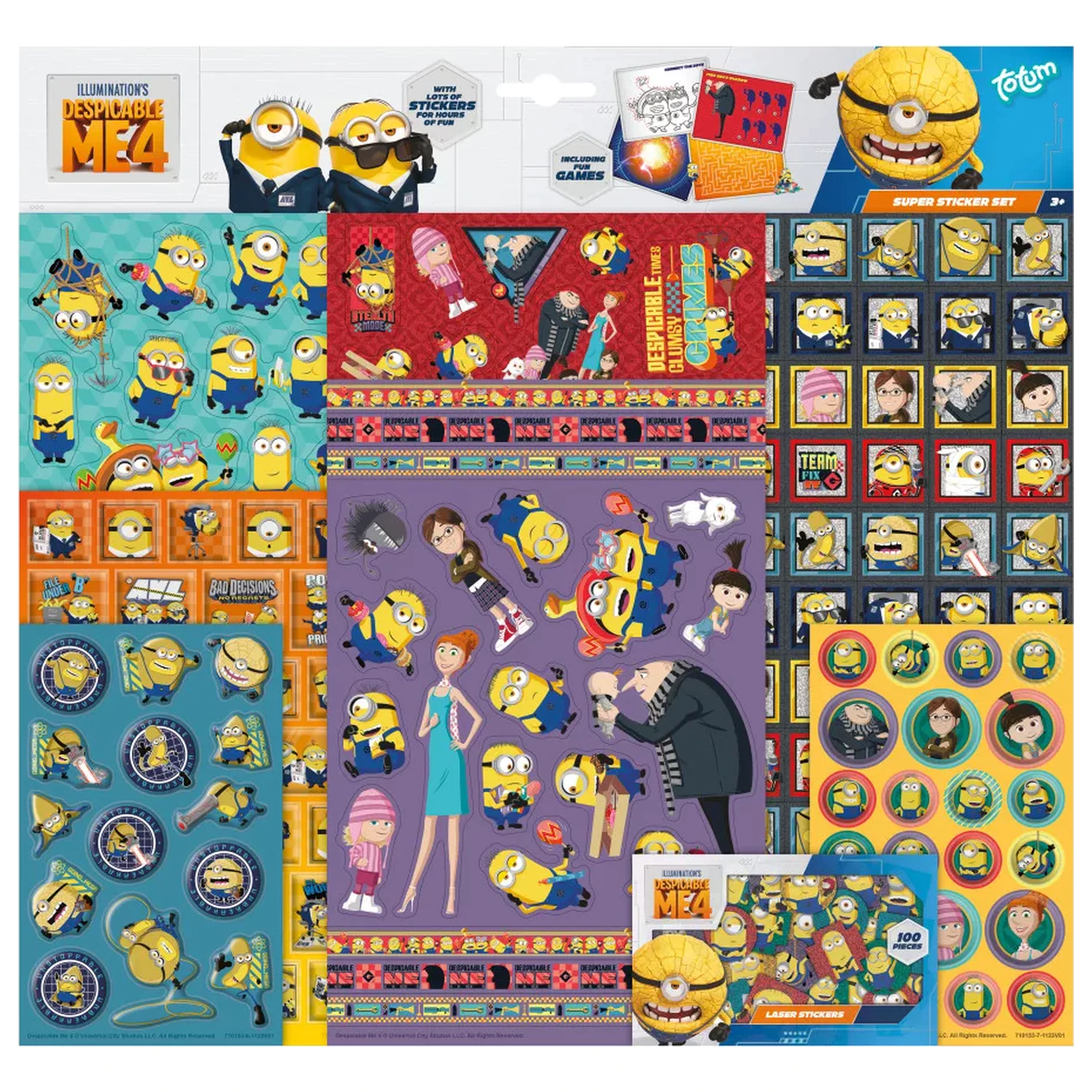 Minions Super Set Naljepnica s Igračkom fotografija proizvoda