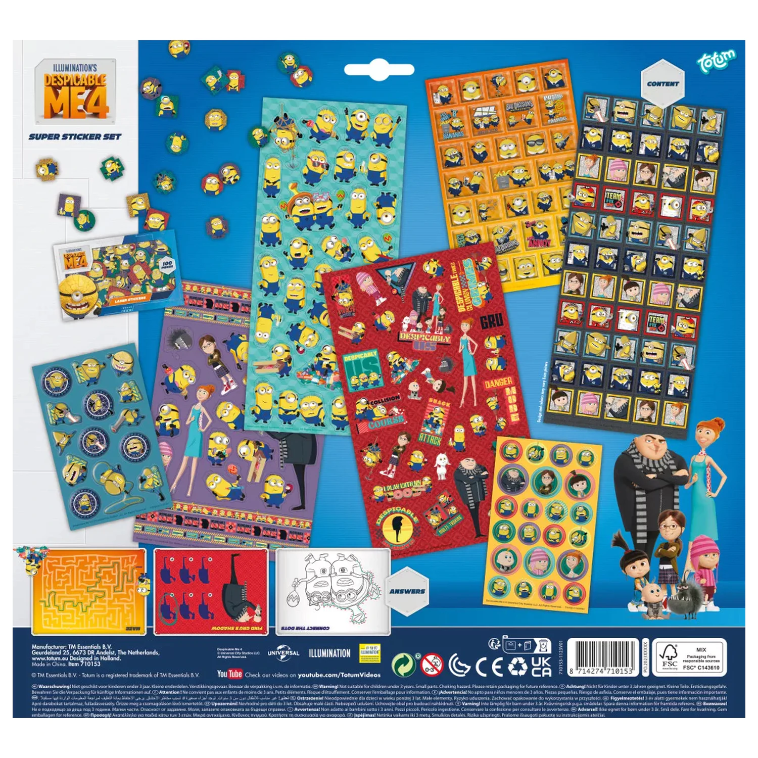 Minions Super Set Naljepnica s Igračkom fotografija proizvoda