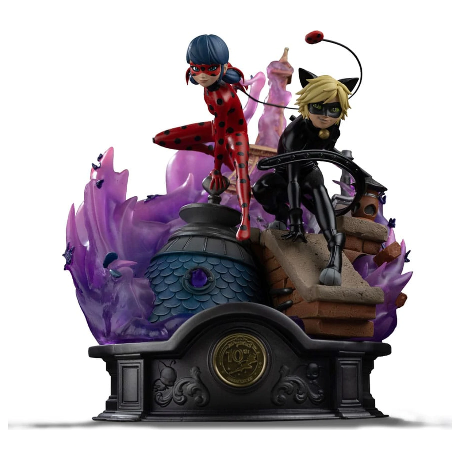 Miraculous Deluxe Art Scale Kip 1/10 Lady Bug and Cat Noir Signed Edition 23 cm fotografija proizvoda