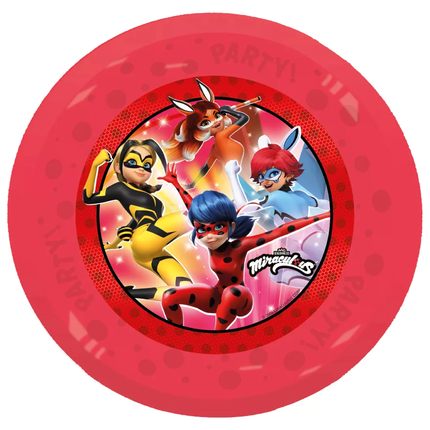 Miraculous Hero Micro Premium plastični ravni tanjur, set od 4 komada, 21 cm fotografija proizvoda