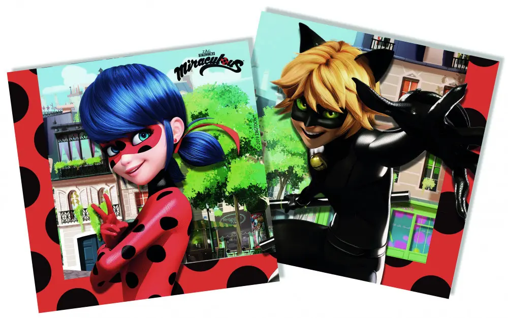 Miraculous Ladybug, Ladybug and Cat Noir adventures salvete 20 kom fotografija proizvoda