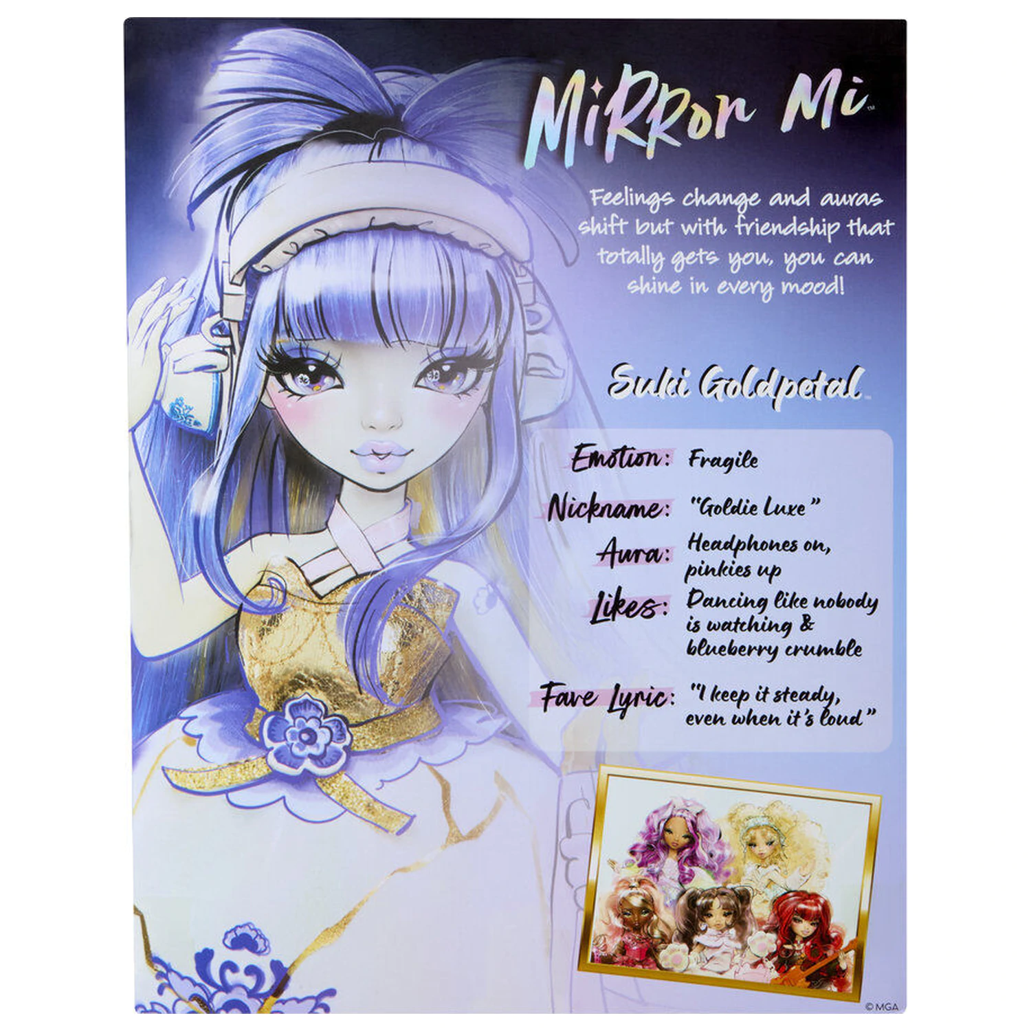 Mirror Mi Suki Goldpetal Fragile lutka 26cm fotografija proizvoda