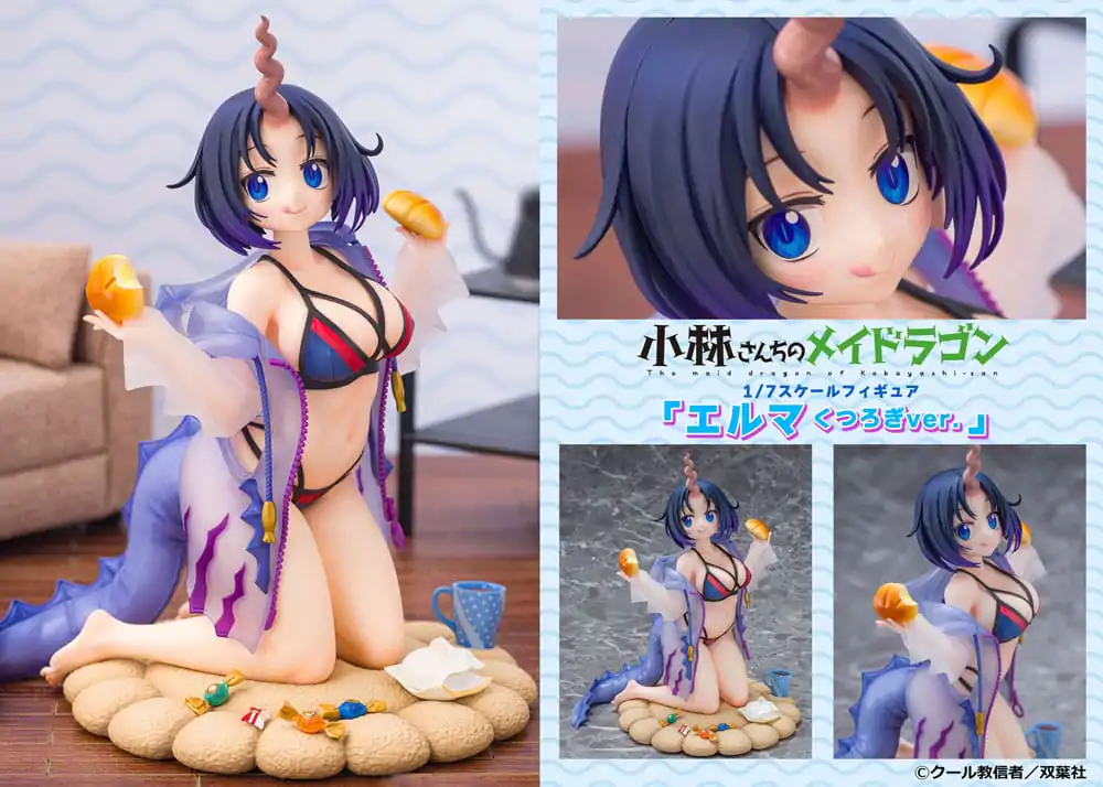 Miss Kobayashi´s Dragon Maid PVC Statua 1/7 Elma Dragon hoodie Ver. 20 cm fotografija proizvoda