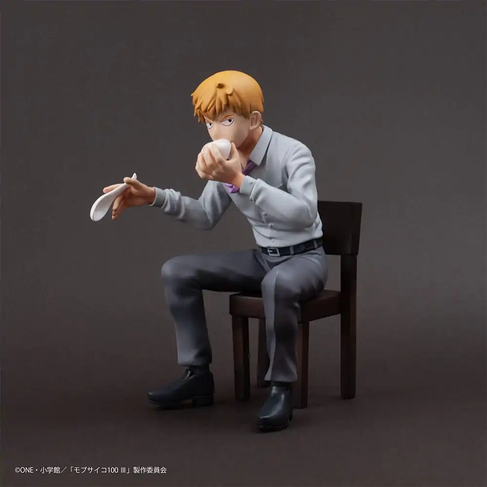 Mob Psycho 100 III x Bunbougu Cafe 2022 PVC Statua Arataka Reigen 14 cm fotografija proizvoda