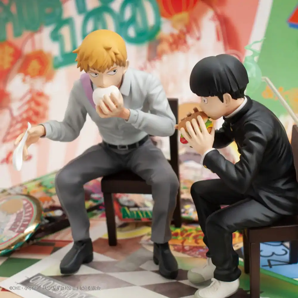 Mob Psycho 100 III x Bunbougu Cafe 2022 PVC Statua Arataka Reigen 14 cm fotografija proizvoda