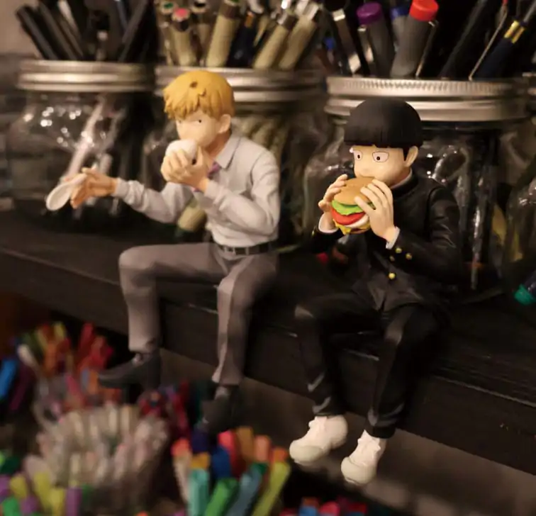 Mob Psycho 100 III x Bunbougu Cafe 2022 PVC Statua Shigeo Kageyama i Ekubo 13 cm fotografija proizvoda