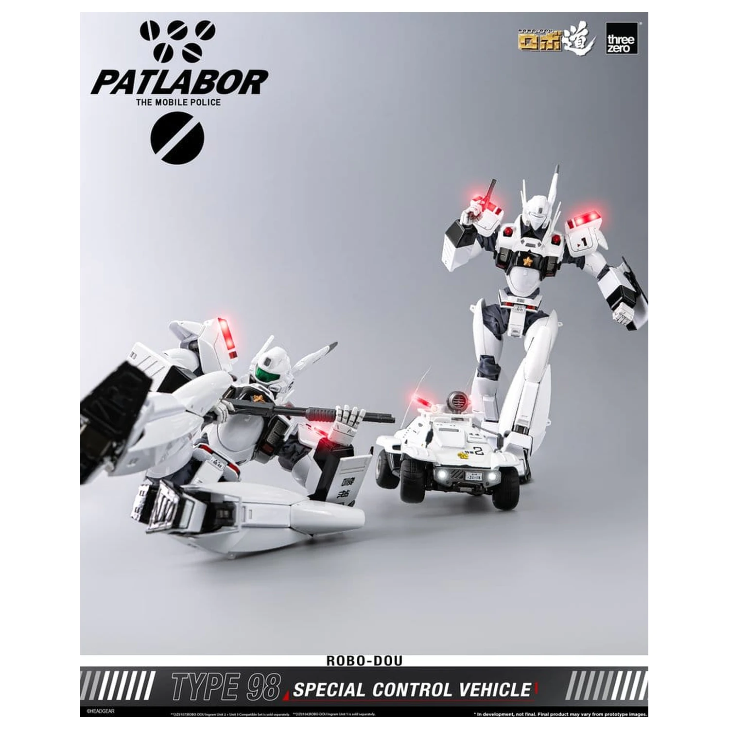 Mobile Police Patlabor ROBO-DOU Type 98 Specijalno kontrolno vozilo 10 cm fotografija proizvoda