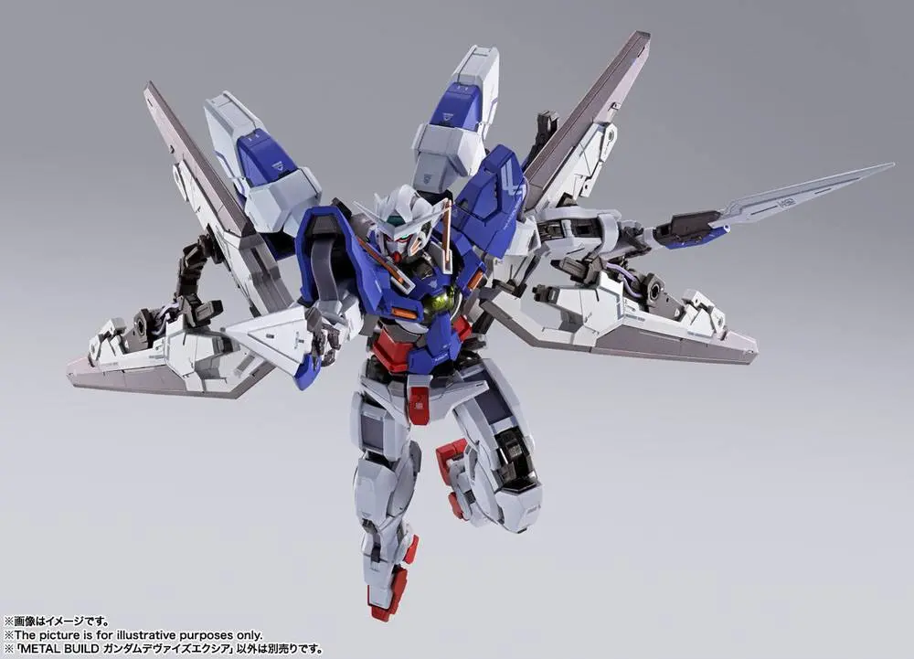 Mobile Suit Gundam 00 Revealed Chronicle Metal Build Diecast akcijska figura Gundam Devise Exia 18 cm fotografija proizvoda