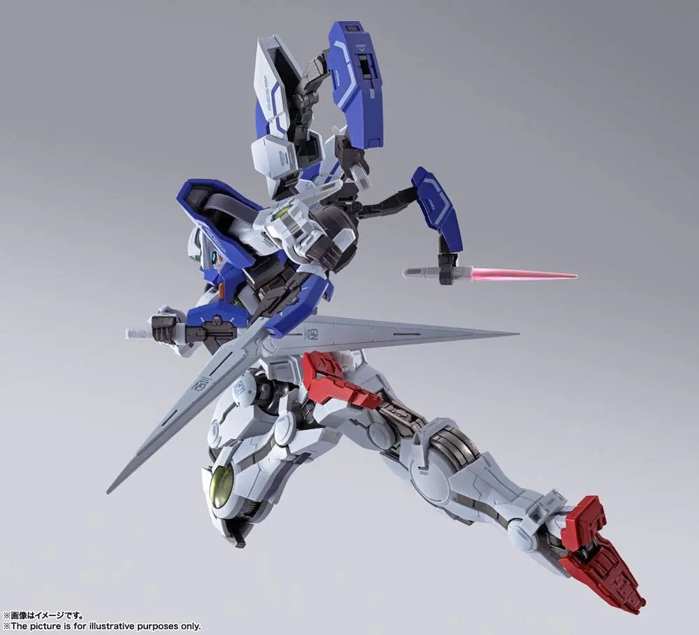 Mobile Suit Gundam 00 Revealed Chronicle Metal Build Diecast akcijska figura Gundam Devise Exia 18 cm fotografija proizvoda