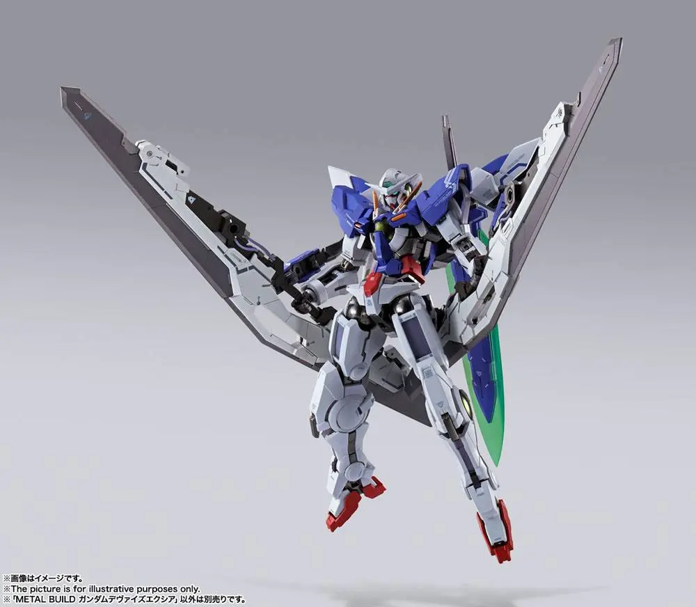 Mobile Suit Gundam 00 Revealed Chronicle Metal Build Diecast akcijska figura Gundam Devise Exia 18 cm fotografija proizvoda