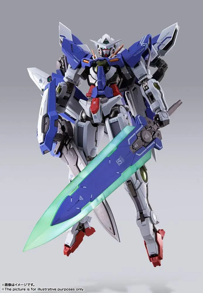 Mobile Suit Gundam 00 Revealed Chronicle Metal Build Diecast akcijska figura Gundam Devise Exia 18 cm fotografija proizvoda