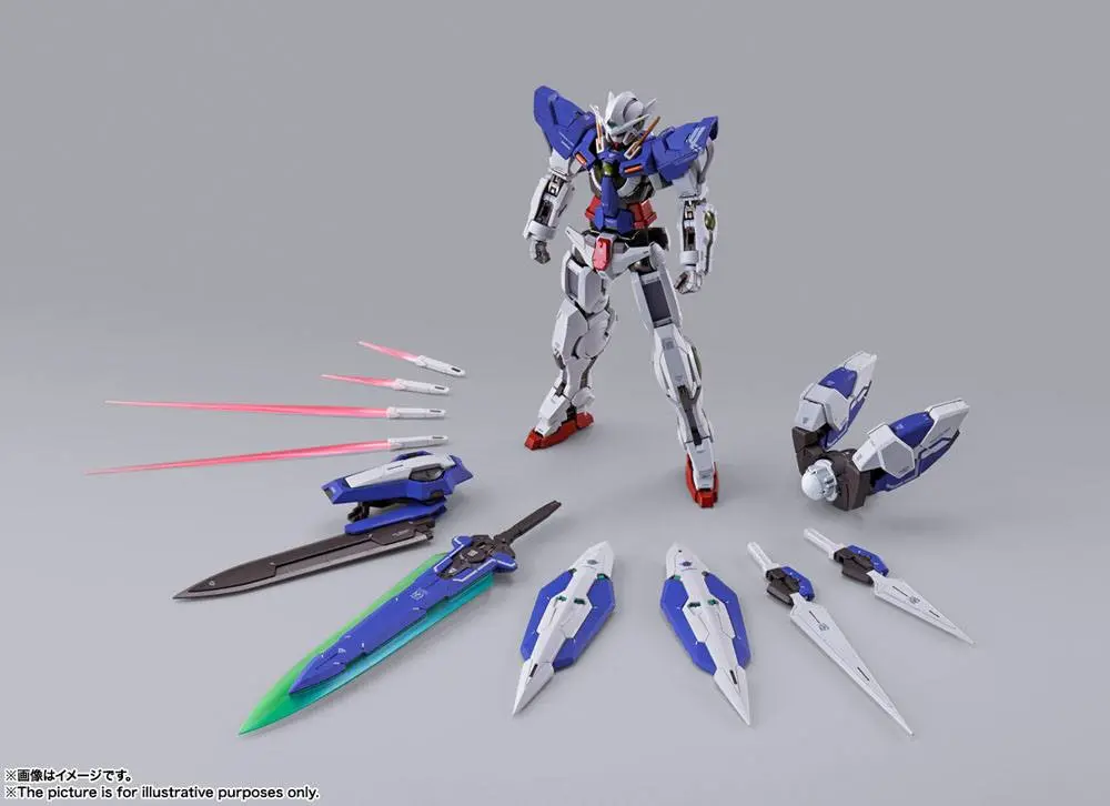 Mobile Suit Gundam 00 Revealed Chronicle Metal Build Diecast akcijska figura Gundam Devise Exia 18 cm fotografija proizvoda