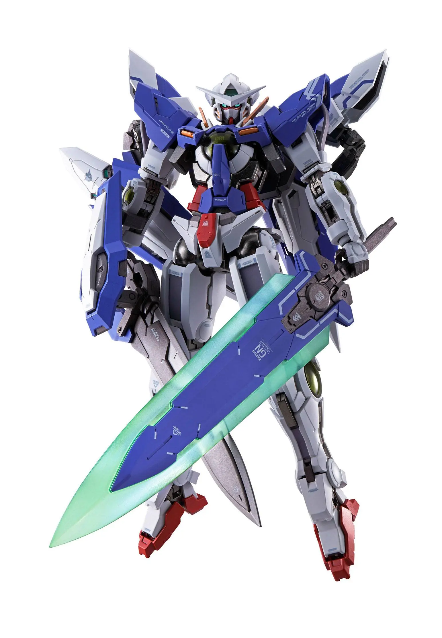 Mobile Suit Gundam 00 Revealed Chronicle Metal Build Diecast akcijska figura Gundam Devise Exia 18 cm fotografija proizvoda
