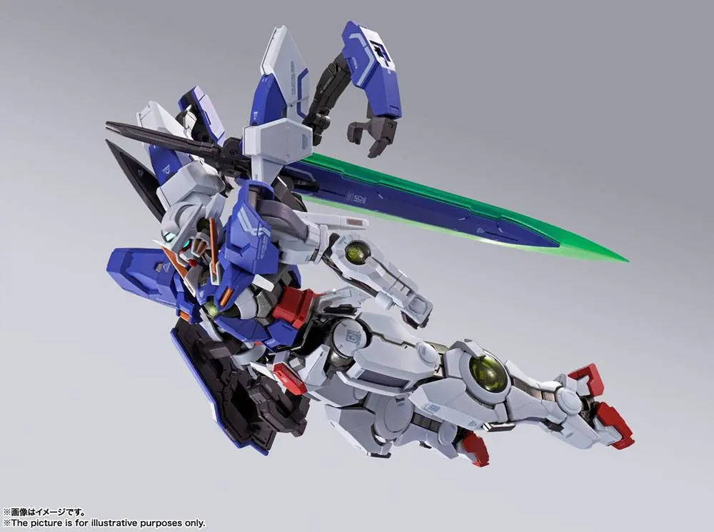 Mobile Suit Gundam 00 Revealed Chronicle Metal Build Diecast akcijska figura Gundam Devise Exia 18 cm fotografija proizvoda