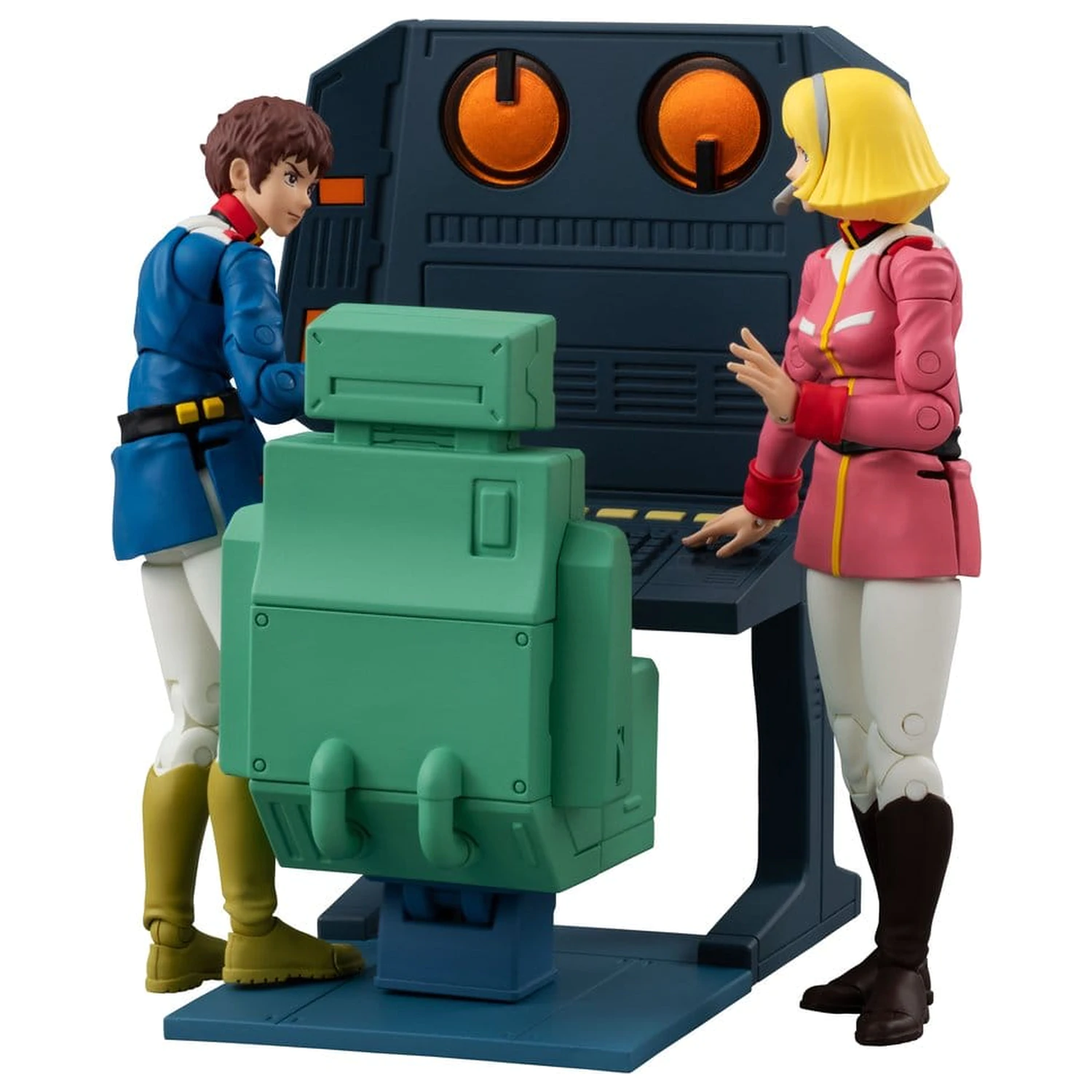 Mobile Suit Gundam G.M.G. Collection EX Diorama White Base Bridge Radio Operator Desk Set 10 cm (s poklonom) fotografija proizvoda