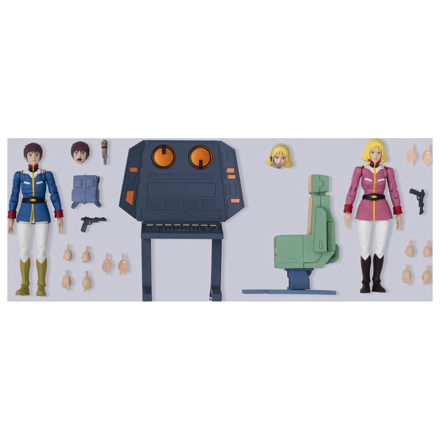 Mobile Suit Gundam G.M.G. Collection EX Diorama White Base Bridge Radio Operator Desk Set 10 cm (s poklonom) fotografija proizvoda