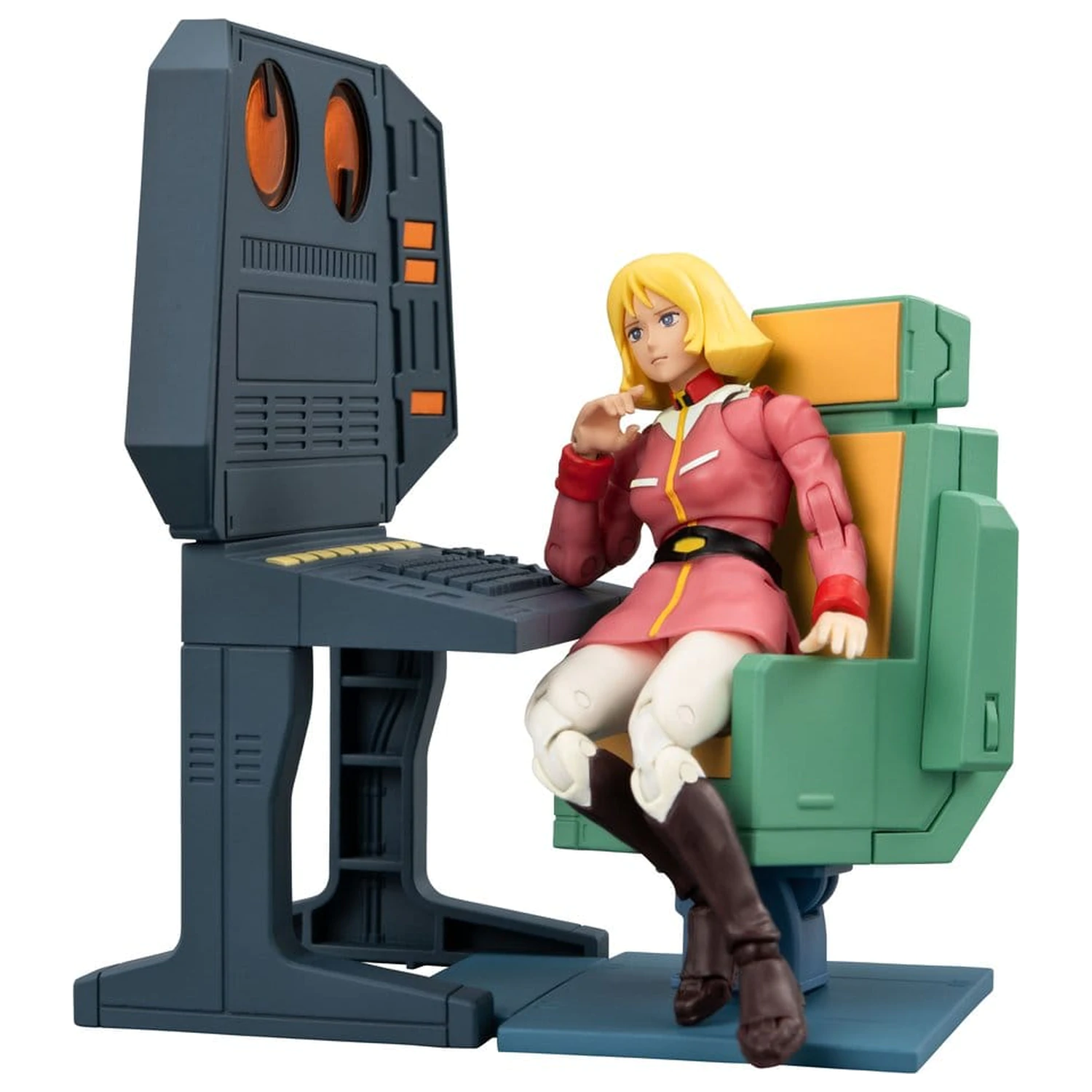 Mobile Suit Gundam G.M.G. Collection EX Diorama White Base Bridge Radio Operator Desk Set 10 cm (s poklonom) fotografija proizvoda