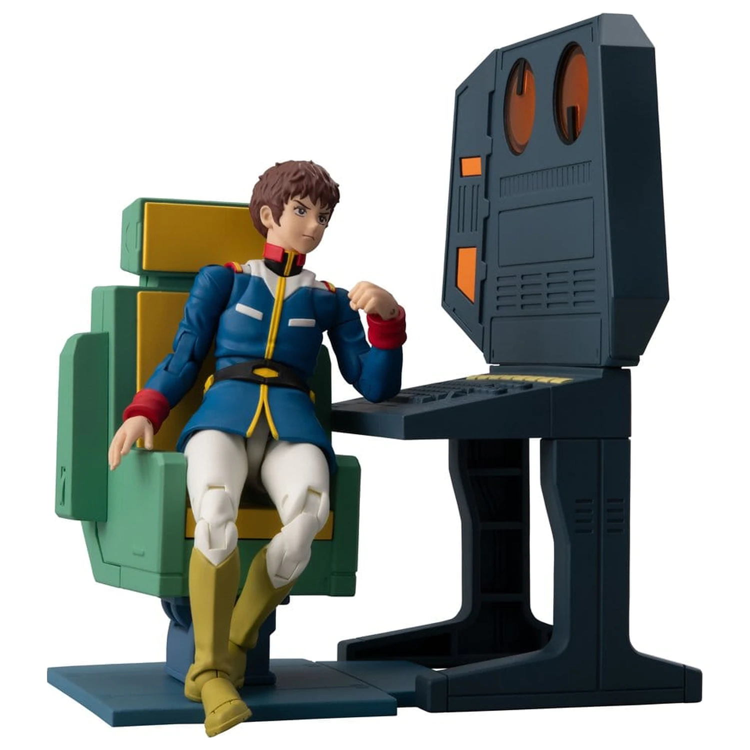 Mobile Suit Gundam G.M.G. Collection EX Diorama White Base Bridge Radio Operator Desk Set 10 cm (s poklonom) fotografija proizvoda