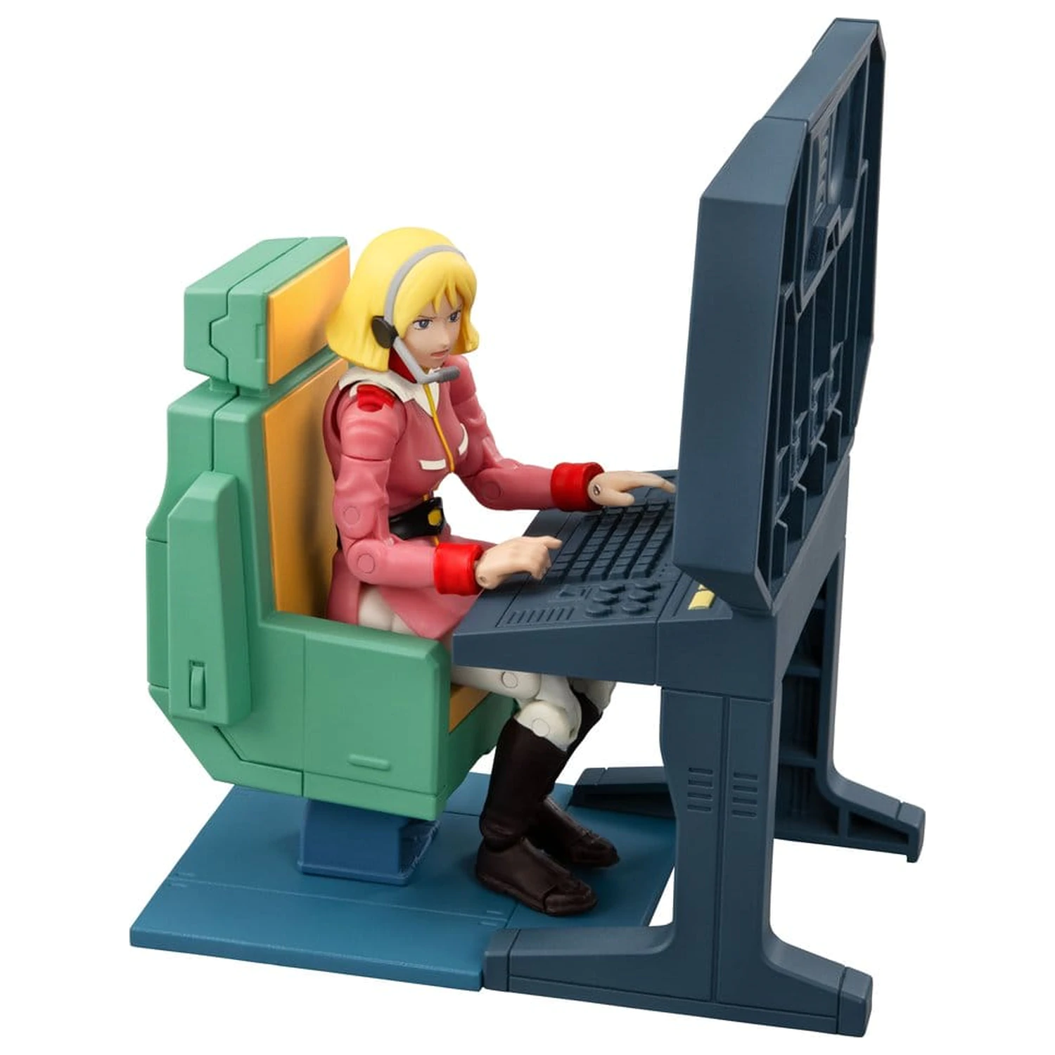 Mobile Suit Gundam G.M.G. Collection EX Diorama White Base Bridge Radio Operator Desk Set 10 cm (s poklonom) fotografija proizvoda