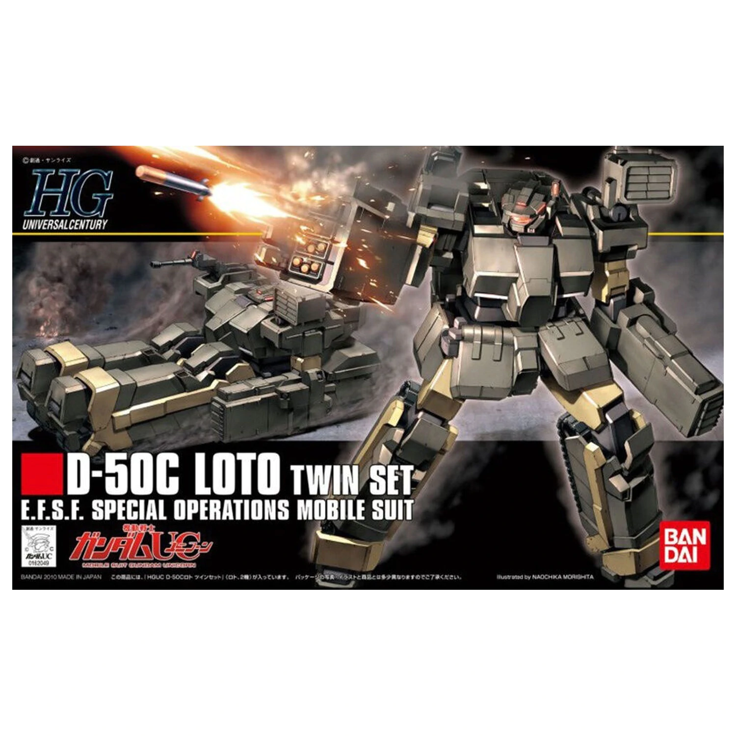 Mobile Suit Gundam HGUC 1/144 D-SOC Loto Twin set figurica za sastavljanje modela fotografija proizvoda