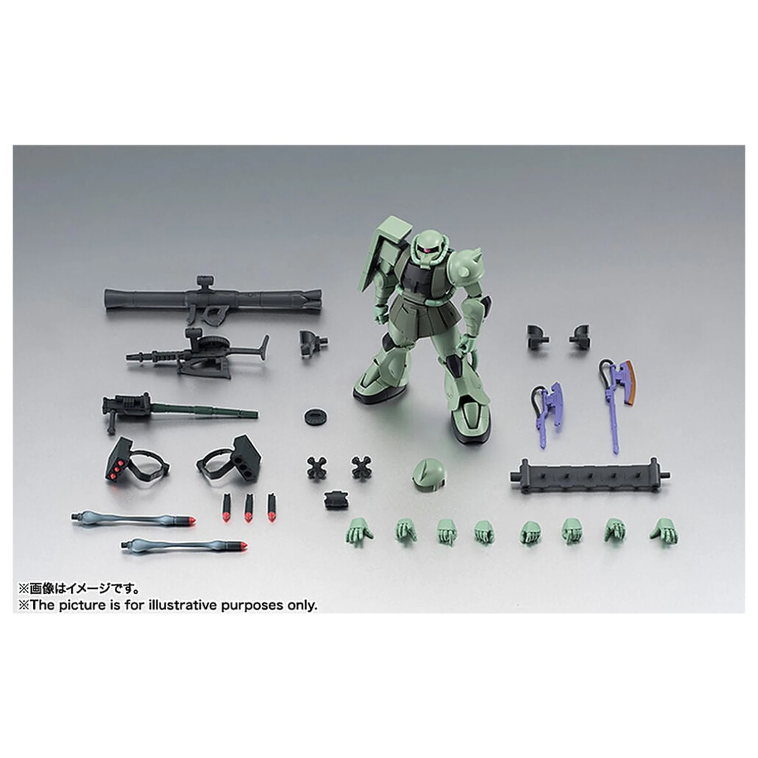 Mobile Suit Gundam Robot Spirits MS 06 Zaku ver ANIME Reissue figura od 12,5 cm fotografija proizvoda