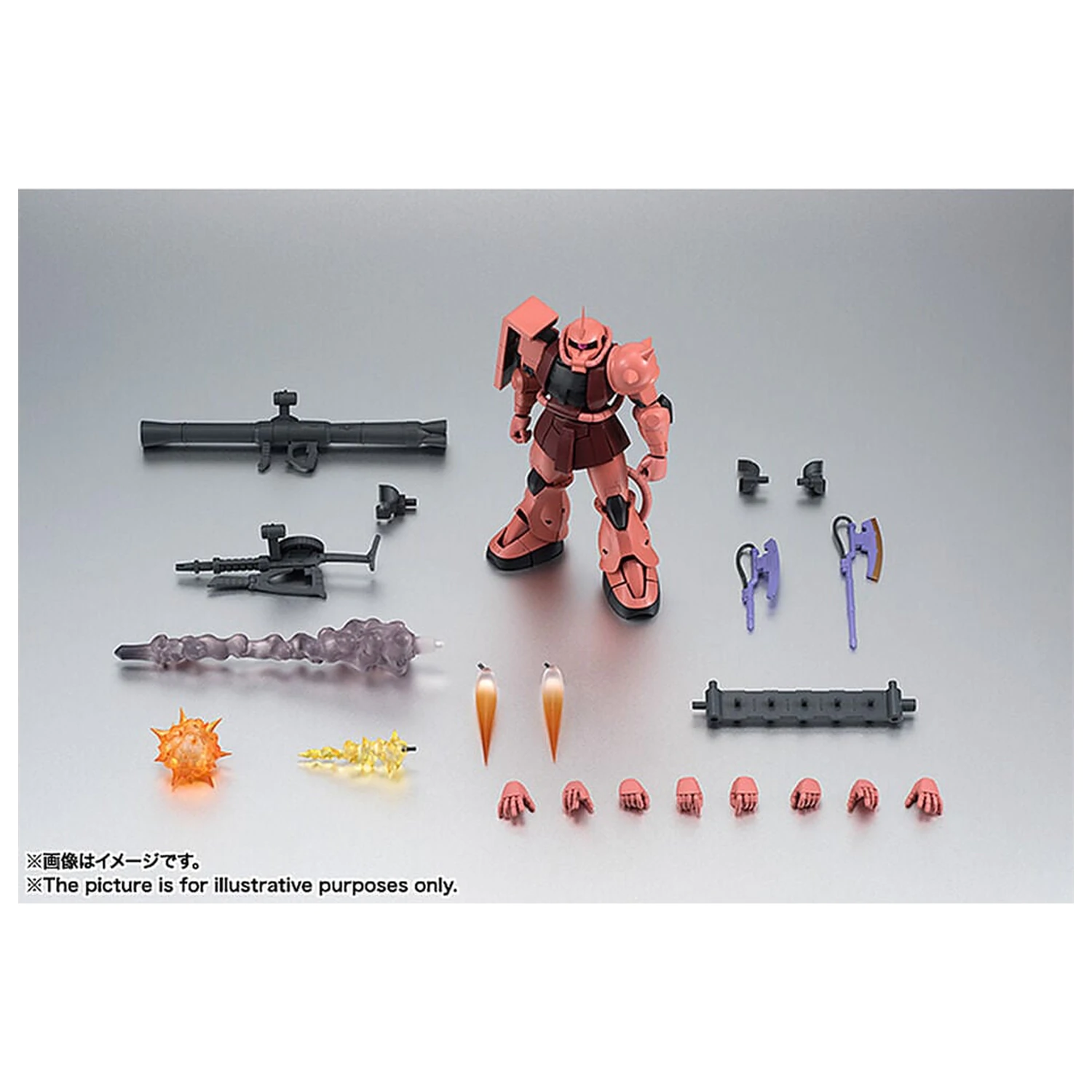 Mobile Suit Gundam Robot Spirits MS 06S Chars Zaku ver ANIME Reissue figura 12,5 cm fotografija proizvoda