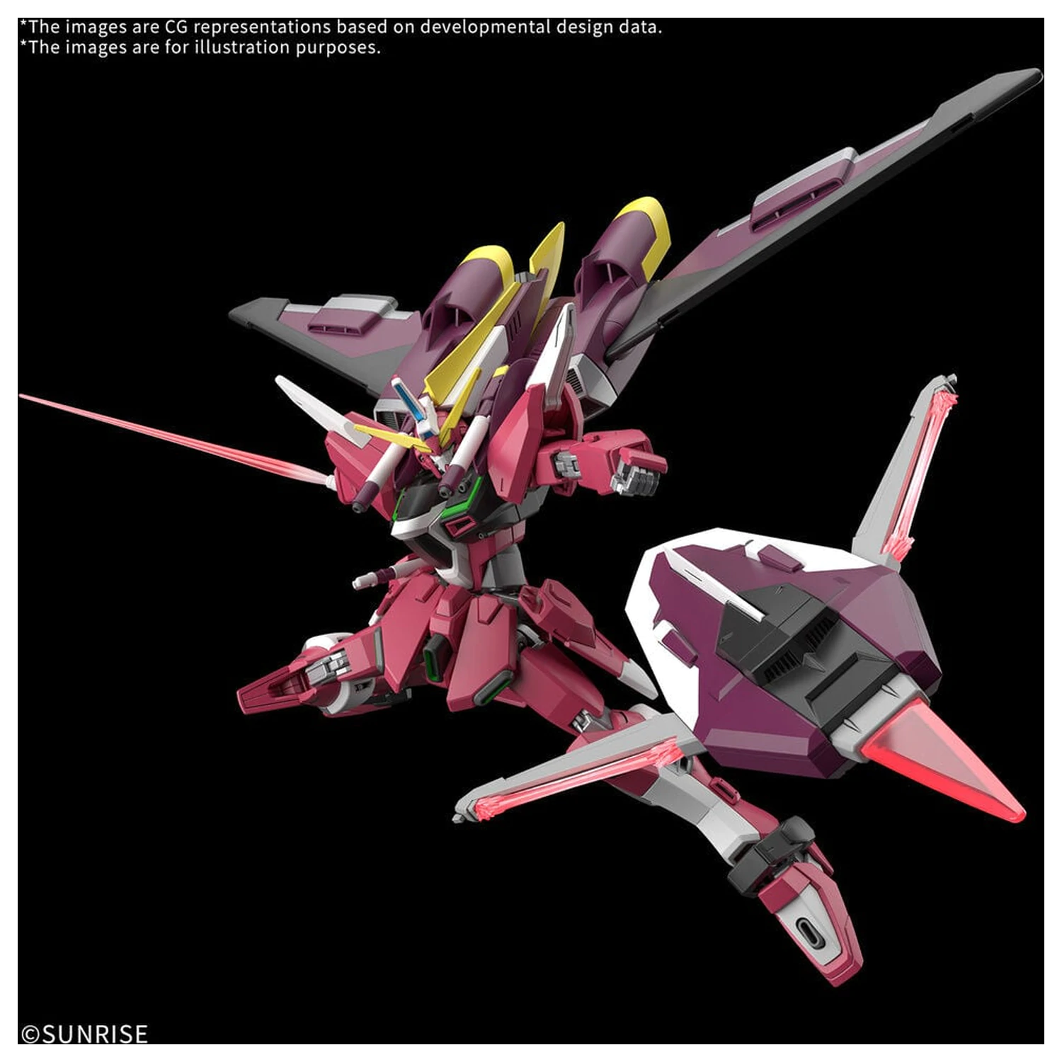 Mobile Suit Gundam Seed Freedom Zero Infinite Justice Gundam Booster Unit HG Maketa u Mjerilu 1/144 Figura fotografija proizvoda