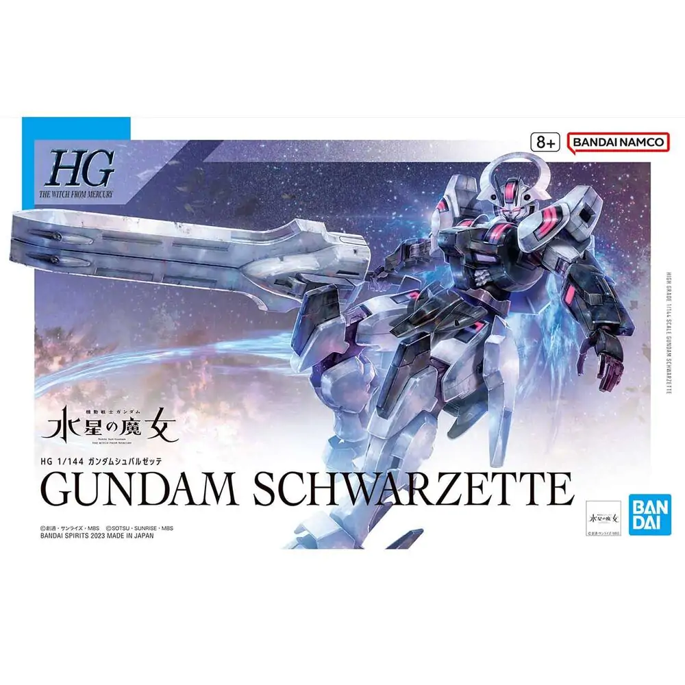 Mobile Suit Gundam: The Witch from Mercury Gundam Schwarzette figura fotografija proizvoda