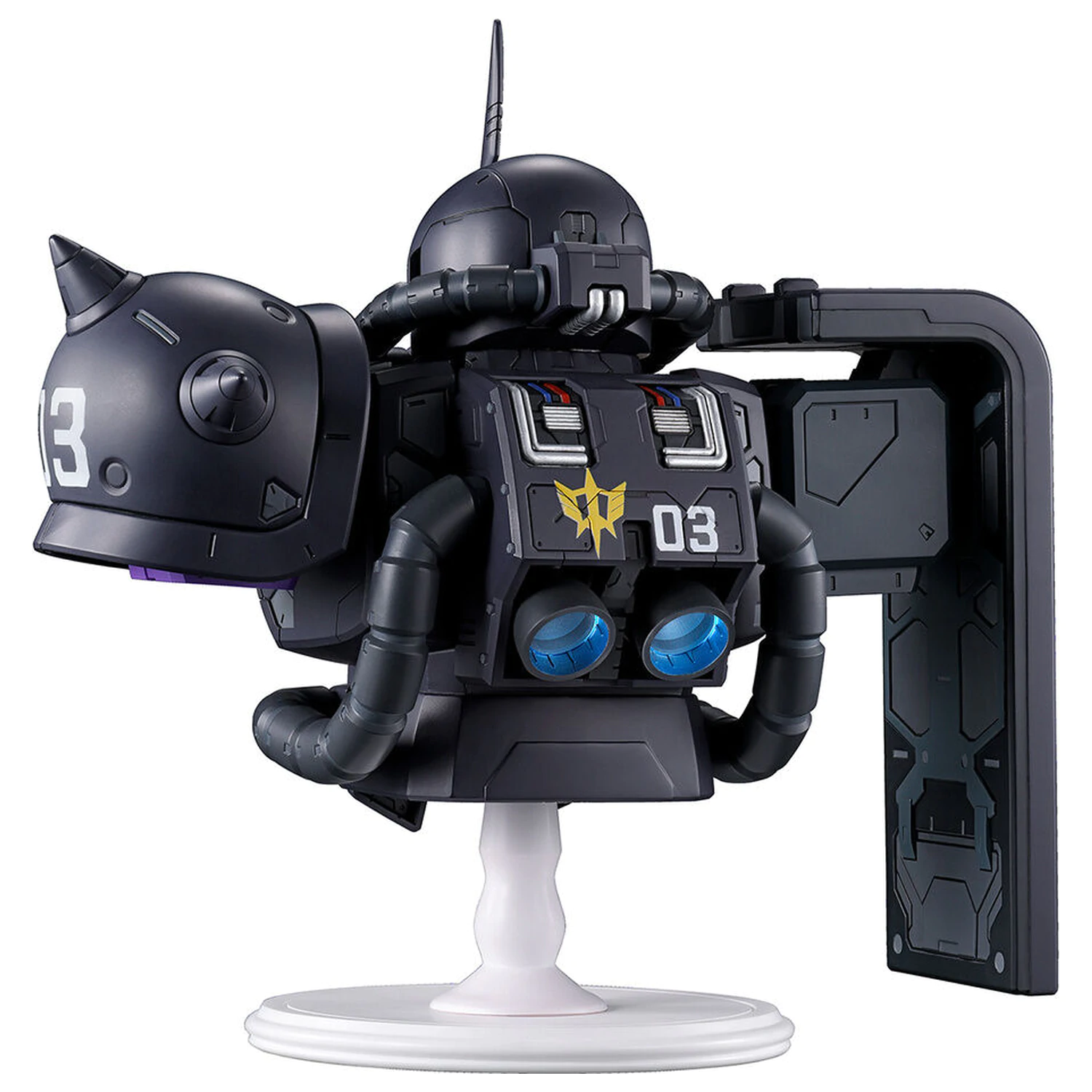 Mobile Suit Gundam Universal Century Saga Interlude Zaku II Black Tri-Stars Ichibansho figura 16cm fotografija proizvoda