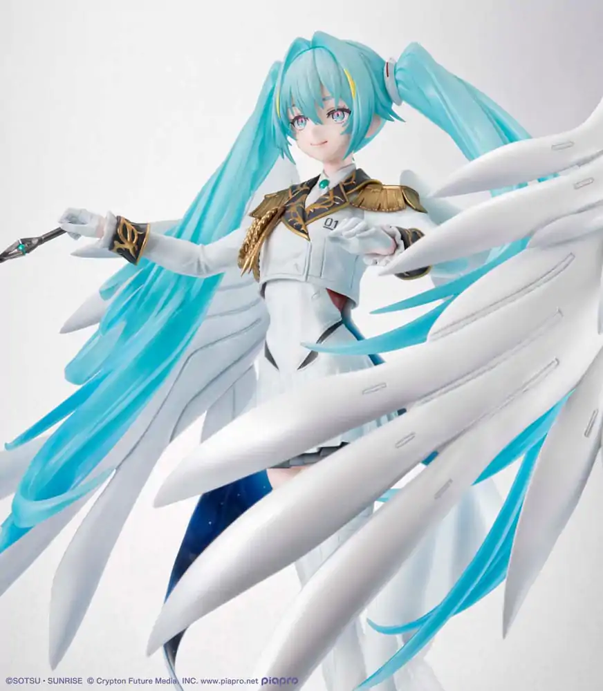Mobile Suit Gundam x Hatsune Miku Lucrea PVC Statua Hatsune Miku x Wing Gundam Zero EW 45. godišnjica 27 cm fotografija proizvoda