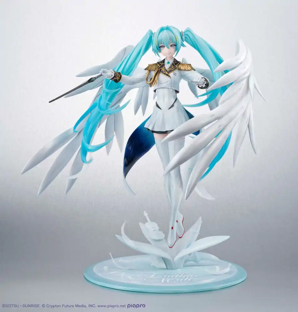 Mobile Suit Gundam x Hatsune Miku Lucrea PVC Statua Hatsune Miku x Wing Gundam Zero EW 45. godišnjica 27 cm fotografija proizvoda