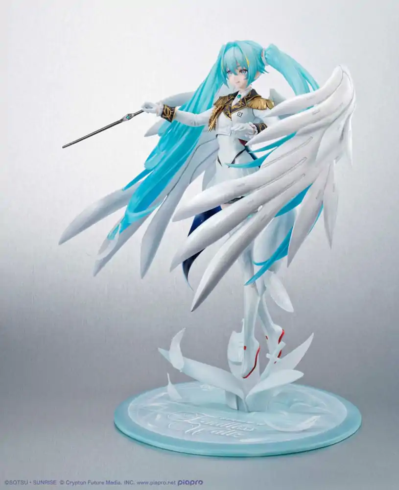 Mobile Suit Gundam x Hatsune Miku Lucrea PVC Statua Hatsune Miku x Wing Gundam Zero EW 45. godišnjica 27 cm fotografija proizvoda