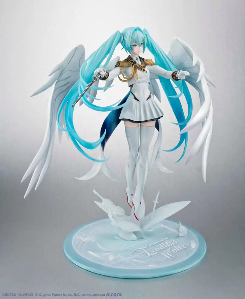 Mobile Suit Gundam x Hatsune Miku Lucrea PVC Statua Hatsune Miku x Wing Gundam Zero EW 45. godišnjica 27 cm fotografija proizvoda