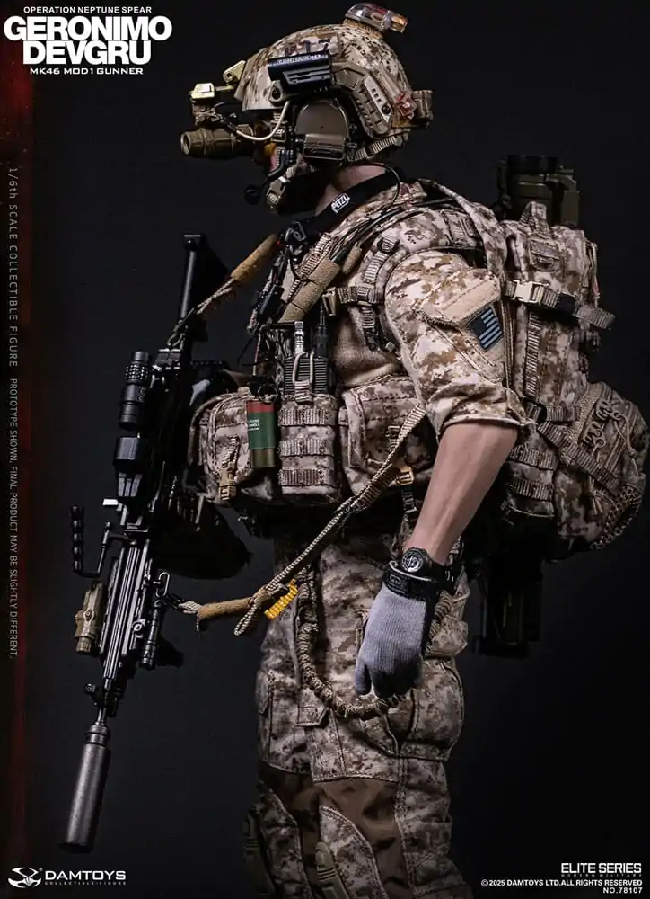 Moderna vojna akcijska figura 1/6 Geronimo Devgru - MK46 MOD1 Gunner (Operacija Neptune Spear) 30 cm fotografija proizvoda
