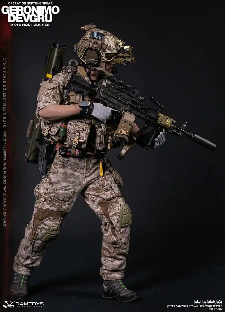 Moderna vojna akcijska figura 1/6 Geronimo Devgru - MK46 MOD1 Gunner (Operacija Neptune Spear) 30 cm fotografija proizvoda
