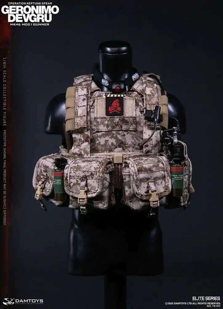 Moderna vojna akcijska figura 1/6 Geronimo Devgru - MK46 MOD1 Gunner (Operacija Neptune Spear) 30 cm fotografija proizvoda