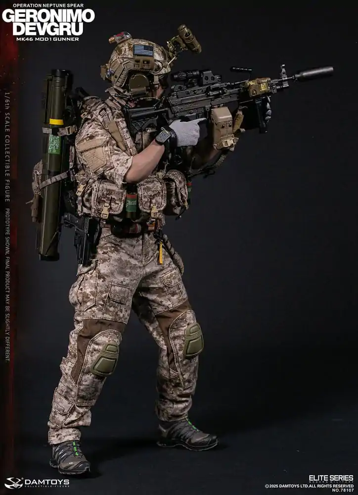 Moderna vojna akcijska figura 1/6 Geronimo Devgru - MK46 MOD1 Gunner (Operacija Neptune Spear) 30 cm fotografija proizvoda