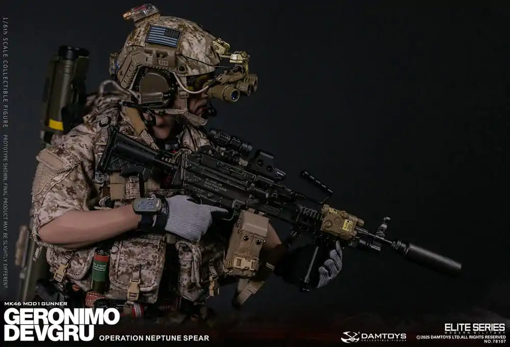 Moderna vojna akcijska figura 1/6 Geronimo Devgru - MK46 MOD1 Gunner (Operacija Neptune Spear) 30 cm fotografija proizvoda