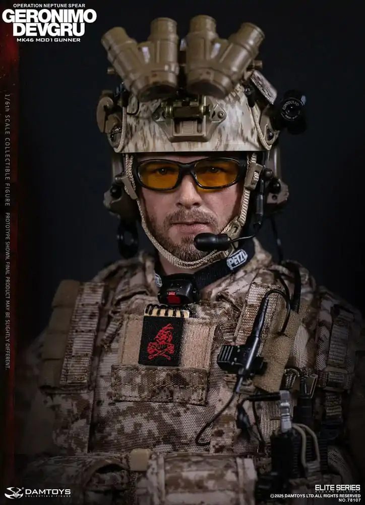 Moderna vojna akcijska figura 1/6 Geronimo Devgru - MK46 MOD1 Gunner (Operacija Neptune Spear) 30 cm fotografija proizvoda