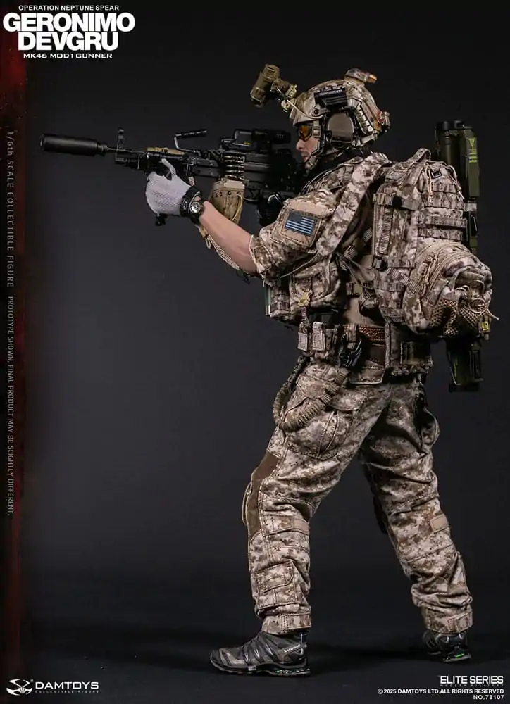 Moderna vojna akcijska figura 1/6 Geronimo Devgru - MK46 MOD1 Gunner (Operacija Neptune Spear) 30 cm fotografija proizvoda