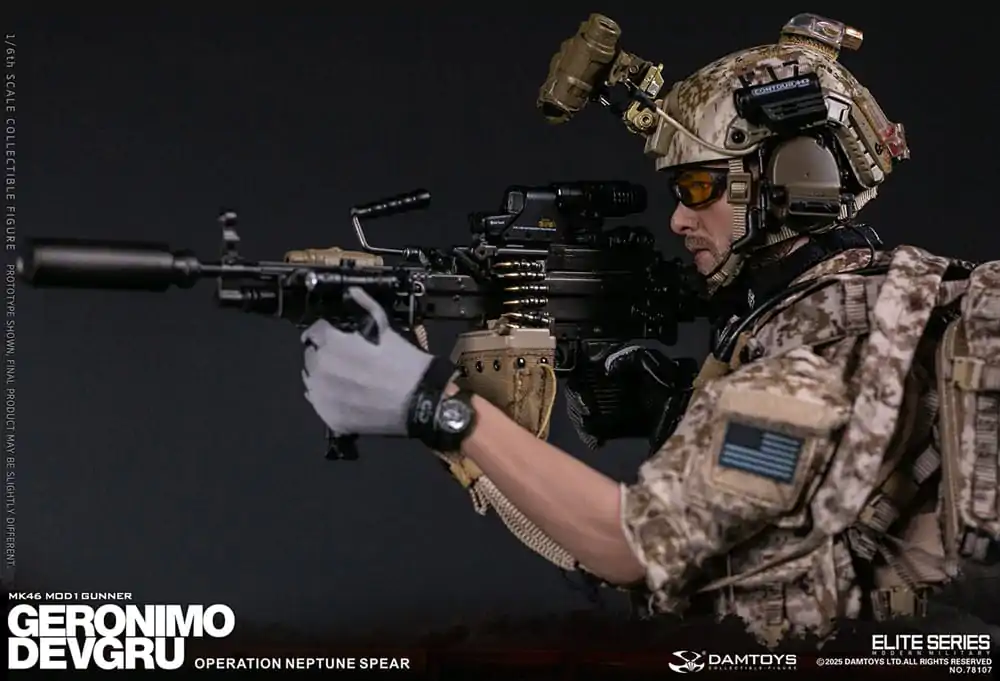 Moderna vojna akcijska figura 1/6 Geronimo Devgru - MK46 MOD1 Gunner (Operacija Neptune Spear) 30 cm fotografija proizvoda