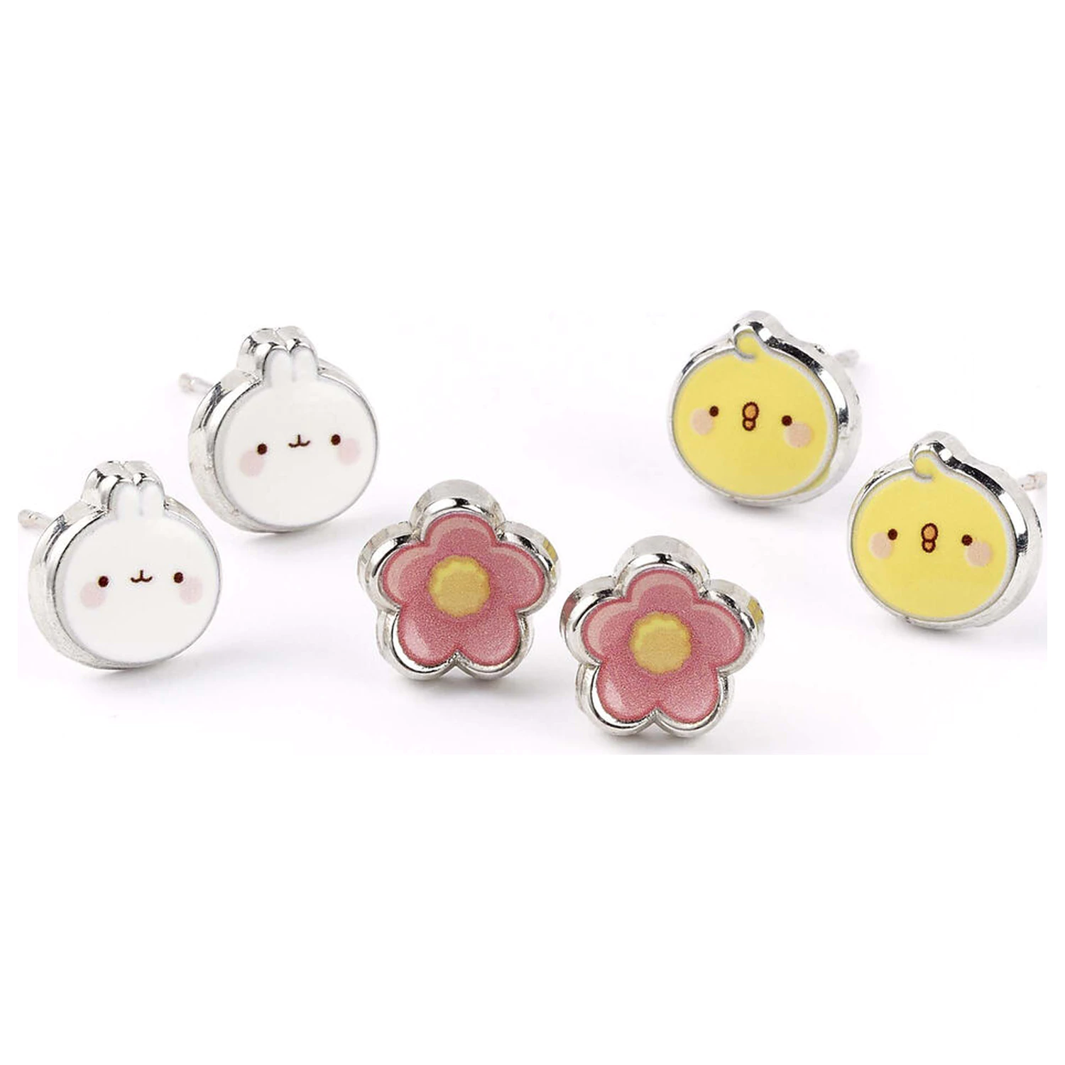 Molang set od 3 para naušnica fotografija proizvoda