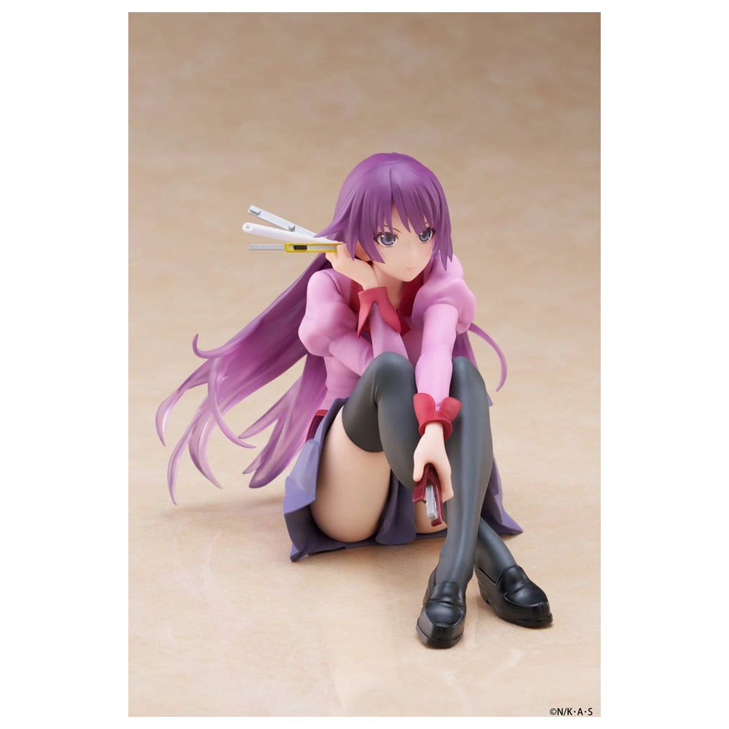 Monogatari PVC Kip Radna površina Slatka figura Hitagi Senjougahara 13 cm fotografija proizvoda
