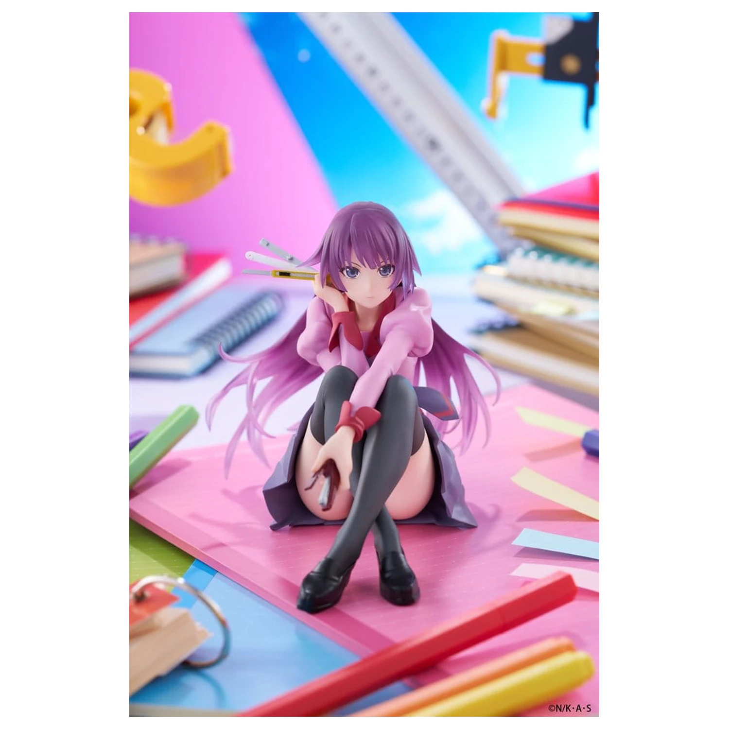 Monogatari PVC Kip Radna površina Slatka figura Hitagi Senjougahara 13 cm fotografija proizvoda