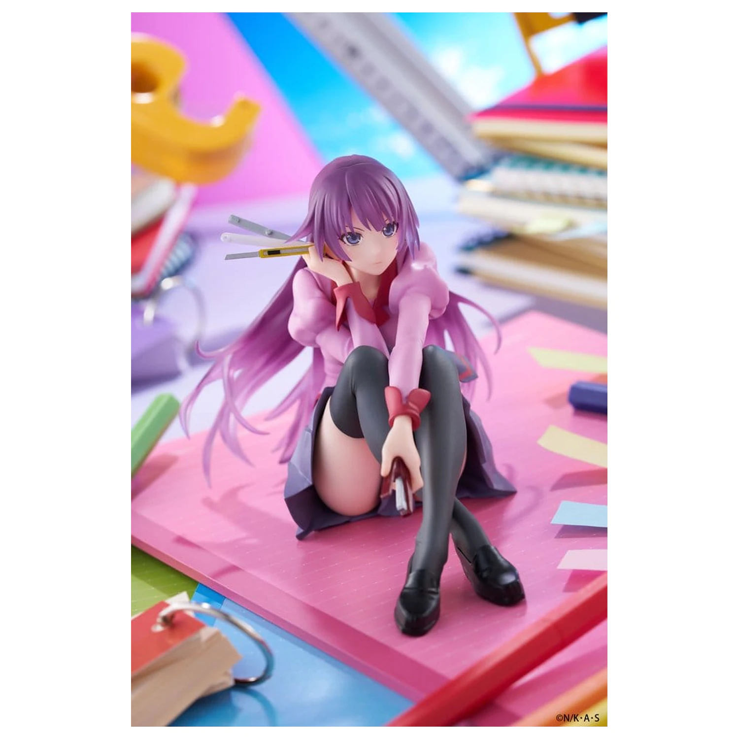 Monogatari PVC Kip Radna površina Slatka figura Hitagi Senjougahara 13 cm fotografija proizvoda