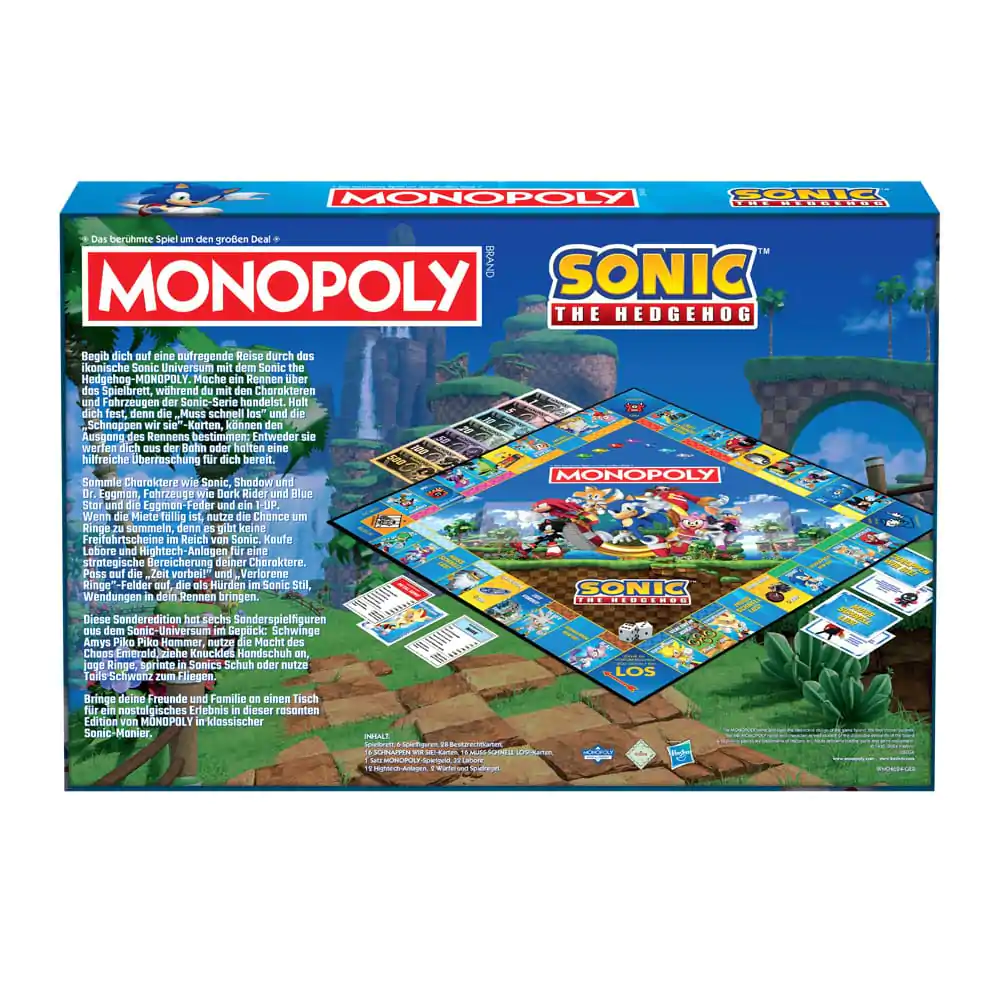 Monopoly Društvena Igra Sonic the Hedgehog *German Version* fotografija proizvoda