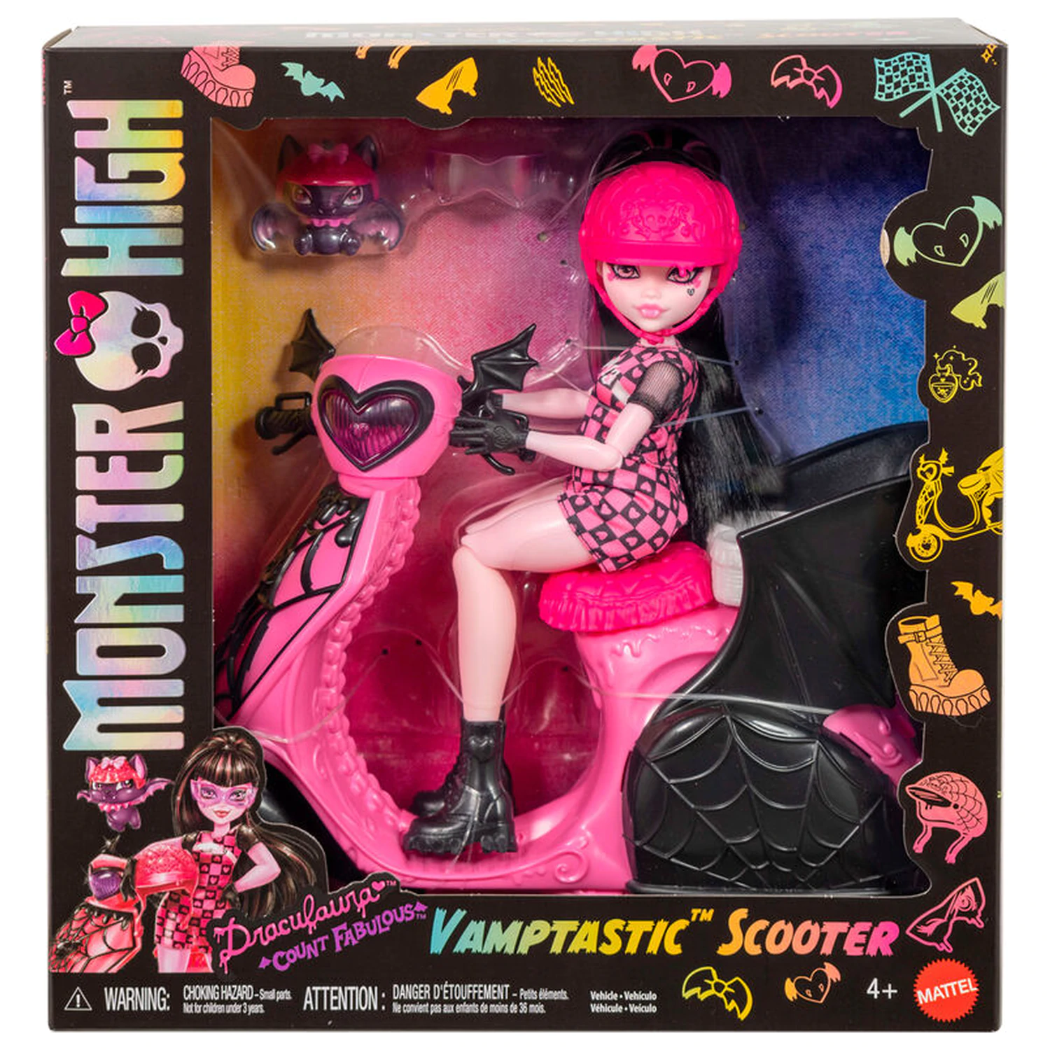 Monster High Draculaura and Scooter lutka fotografija proizvoda