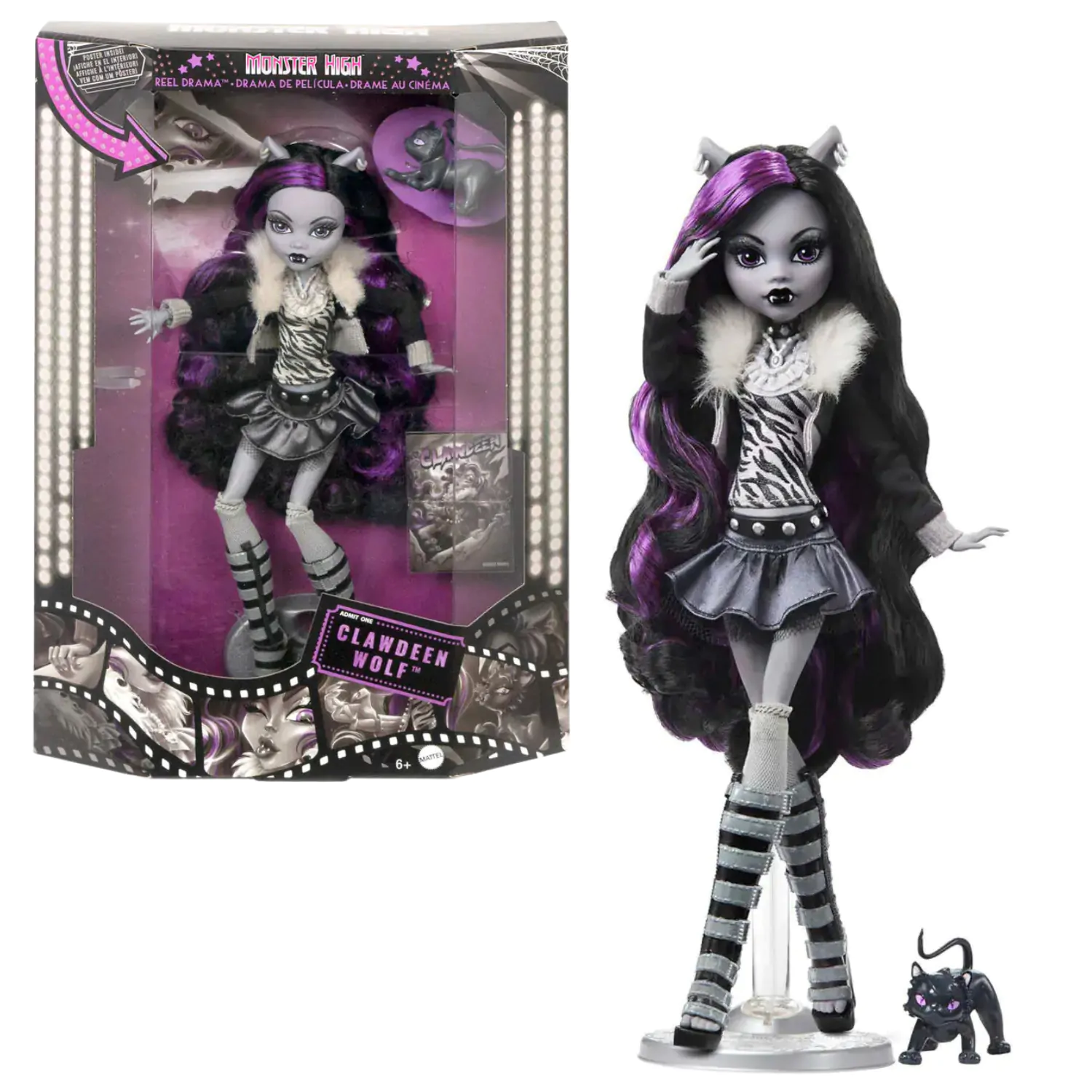 Monster High Reel Drama lutka Clawdeen Wolf fotografija proizvoda